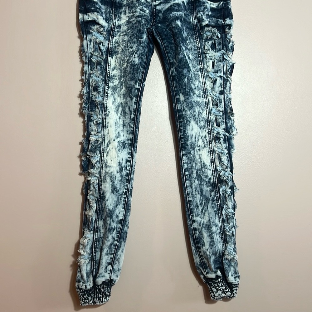 Redfox Side Slice Denim Stretch Jogger - Picture 3 of 10